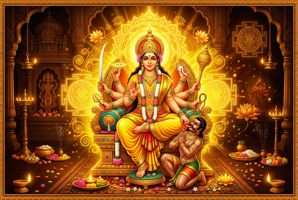 Maa Bagalamukhi - The Eighth Mahavidya: Complete Spiritual Guide
