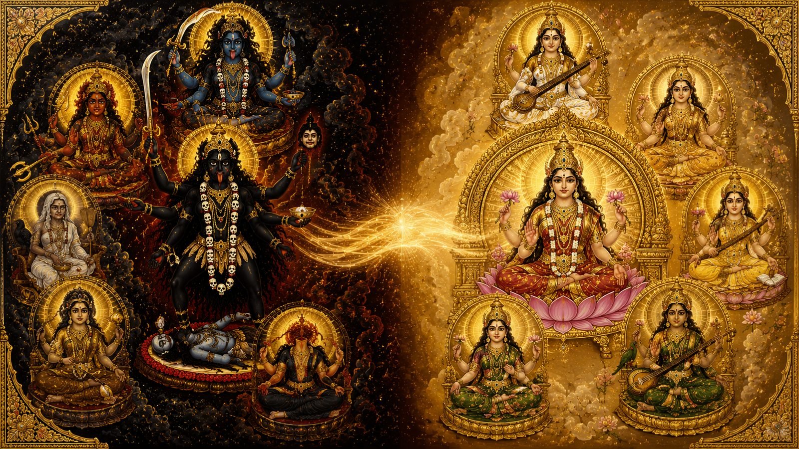 The Kalikula and Srikula families of the Das Mahavidya