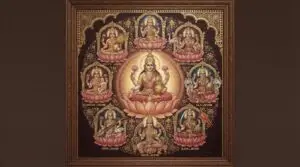 Ashta Lakshmi, the eight forms of Goddess Lakshmi - divine portrait.