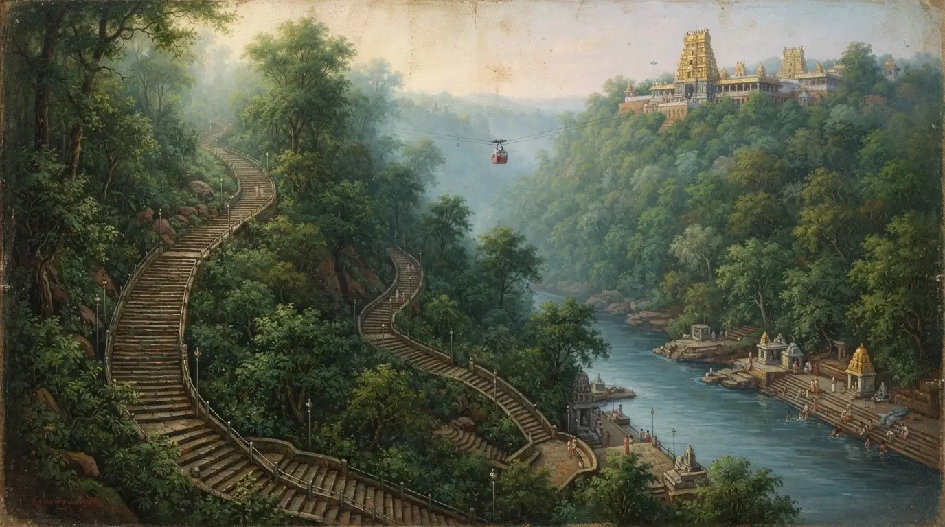 Bhramaramba Devi Temple, Srisailam - sacred surroundings.