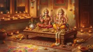 Diwali Lakshmi Puja Vidhi - divine portrait.