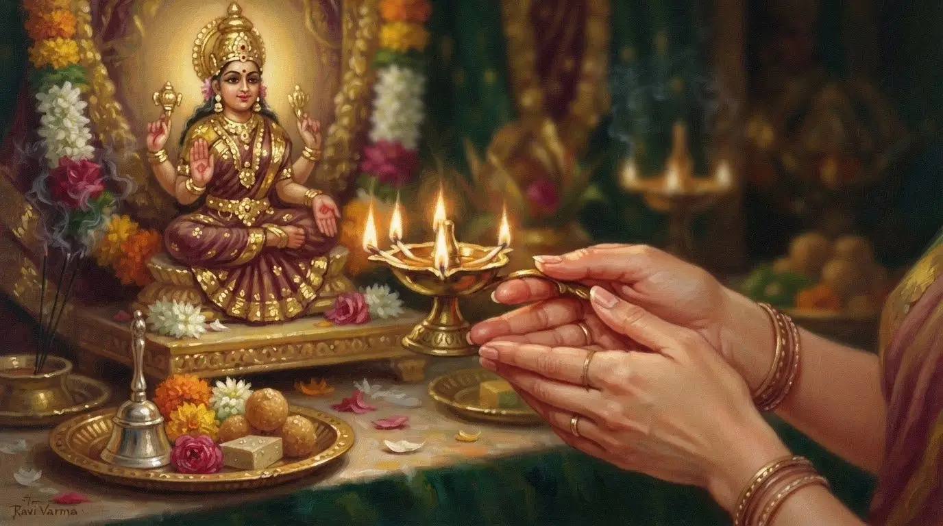 Diwali Lakshmi Puja Vidhi - blessings and grace.