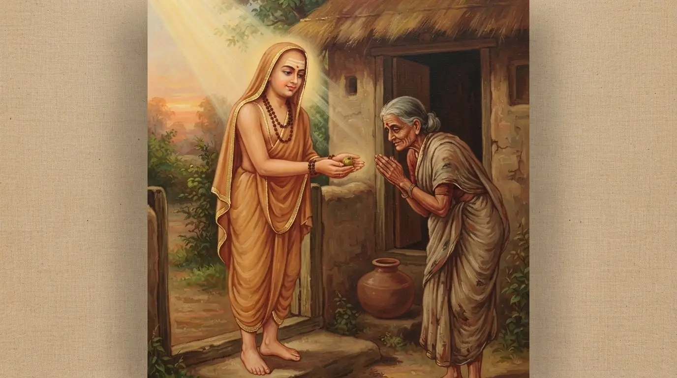 Kanakadhara Stotram, the hymn to Goddess Lakshmi - divine portrait.
