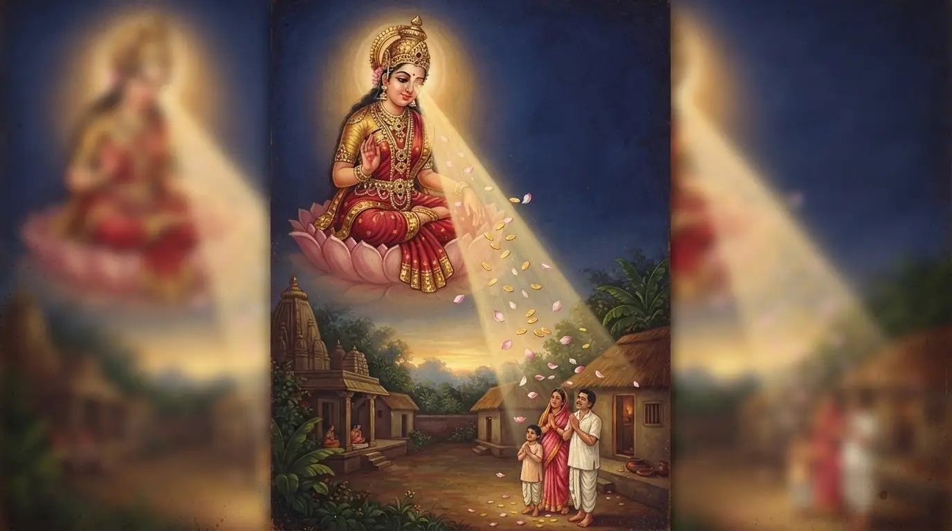 Kanakadhara Stotram, the hymn to Goddess Lakshmi - blessings and grace.
