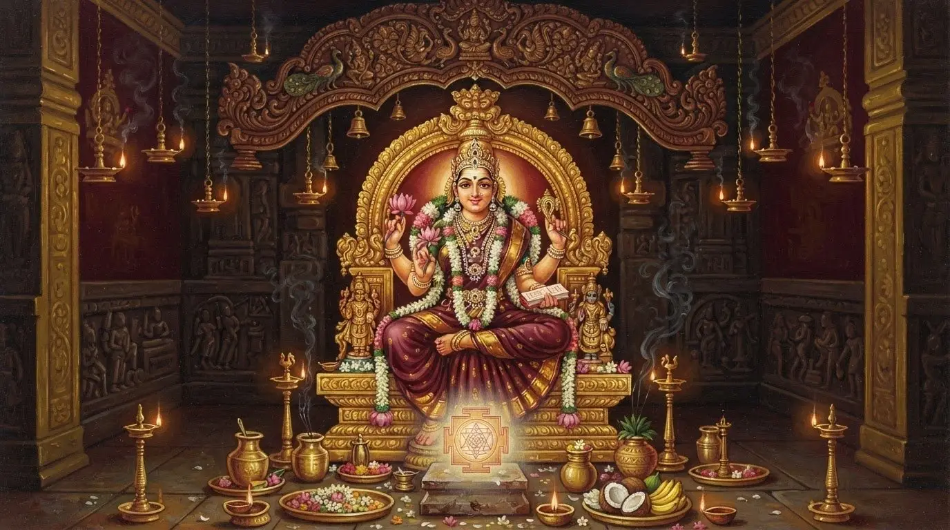 Sringeri Sharada Peetham - presiding deity.