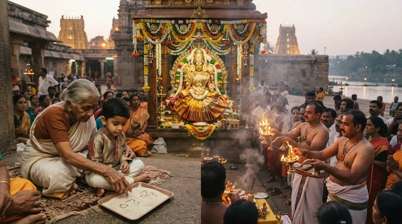Sringeri Sharada Peetham - temple interior.