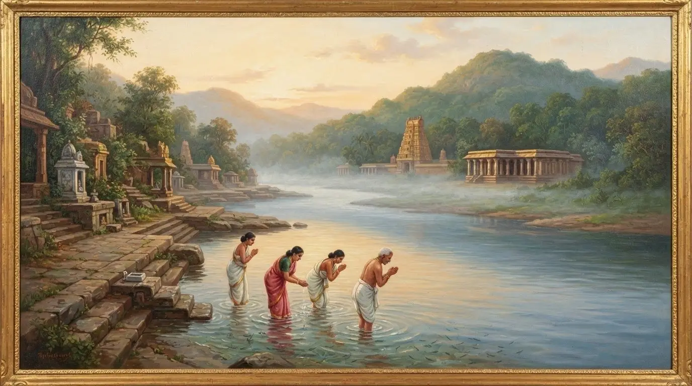 Sringeri Sharada Peetham - sacred surroundings.