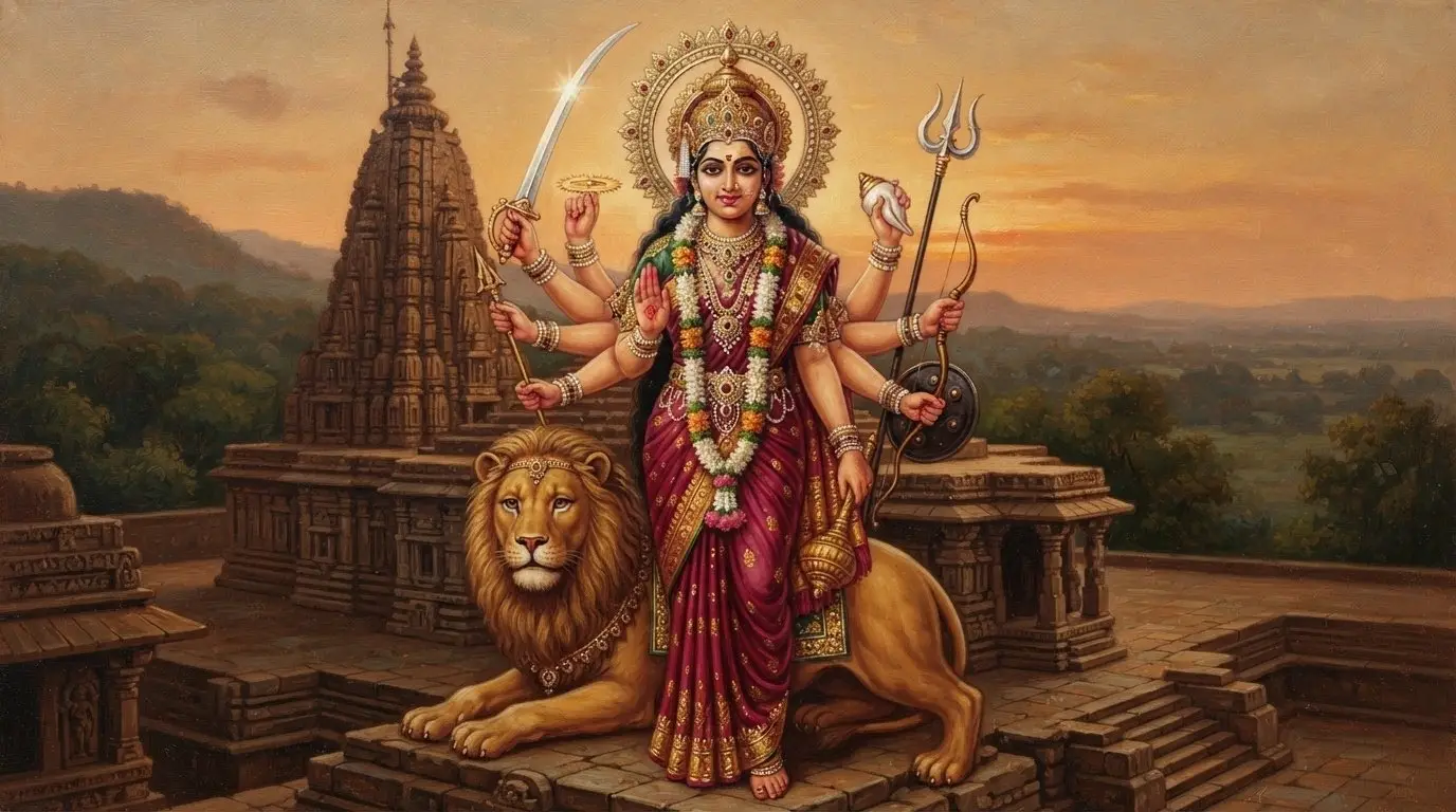 Shri Tulja Bhavani Temple, Maharashtra - temple view.