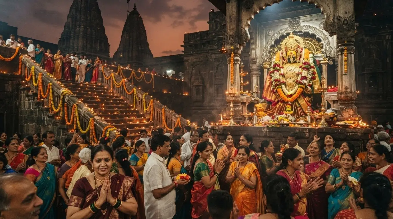 Shri Tulja Bhavani Temple, Maharashtra - sacred surroundings.