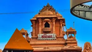 The carved sandstone Shakti Dwar gateway of the Arasuri Amba temple at Ambaji, Gujarat