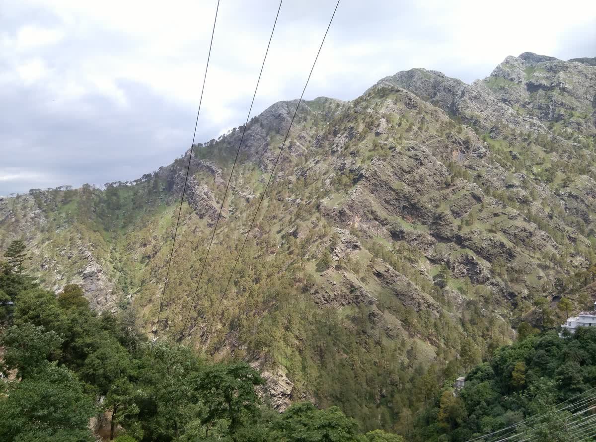 The Trikuta mountains above Katra in Jammu and Kashmir