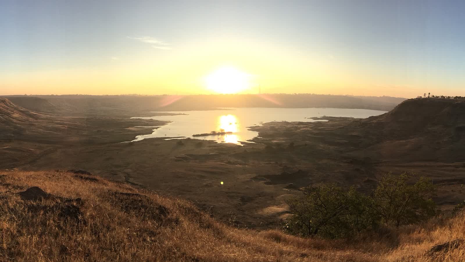 Sunrise over the countryside at Tuljapur, Maharashtra